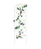 4 Pack Metal Garden Trellis 71" x 19.7" Rustproof Trellis for Climbing Plants Outdoor Flower Support Cream White