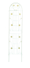 2 Pack Metal Garden Trellis 86.7" x 19.7" Rustproof Trellis for Climbing Plants Outdoor Flower Support Cream White