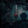 Halloween Decorations,Halloween Skull Decor Outdoor and Indoor,20" Halloween Skeleton Voice Activated Decorations with LED Red Eyes&Fake Spider,Haunte