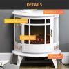 1500W 22" Electric Fireplace,White