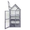 Mini Greenhouse Kit - Outdoor Small Green House, Wood, Plant Stand for Indoor Garden & Patio Balcony Apartments Porch Terrace Outsid Accessories, UV-R