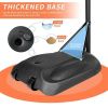 Portable Basketball Hoop System Stand Height Adjustable 7.5ft - 9.2ft with 32 Inch Backboard and Wheels for Youth Adults Indoor Outdoor Basketball Goa