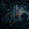 1pc, Halloween Decorations, Halloween Skull Decor Outdoor And Indoor, 20" Halloween Skeleton Voice Activated Decorations With LED Red Eyes And Fake Sp