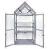 Mini Greenhouse Kit - Outdoor Small Green House, Wood, Plant Stand for Indoor Garden & Patio Balcony Apartments Porch Terrace Outsid Accessories, UV-R