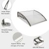 HT-100 x 96cm Household Application Door & Window Rain Cover Eaves Gray Holder