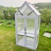 Mini Greenhouse Kit - Outdoor Small Green House, Wood, Plant Stand for Indoor Garden & Patio Balcony Apartments Porch Terrace Outsid Accessories, UV-R