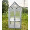 Mini Greenhouse Kit - Outdoor Small Green House, Wood, Plant Stand for Indoor Garden & Patio Balcony Apartments Porch Terrace Outsid Accessories, UV-R