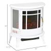 1500W 22" Electric Fireplace,White