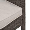 4 Pieces Patio Furniture Sets Outdoor Sectional Wicker Set Outdoor Conversation Set Patio Set Patio Loveseats with Coffee Table Porch, Poolside, Terra