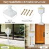 Retro Cast Aluminum Mailbox Security Postal Letter Box with Baffle Door